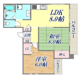 タートルパレスの物件間取画像